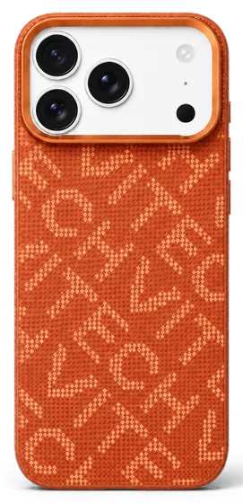 Turuncu monogram örgü kılıf