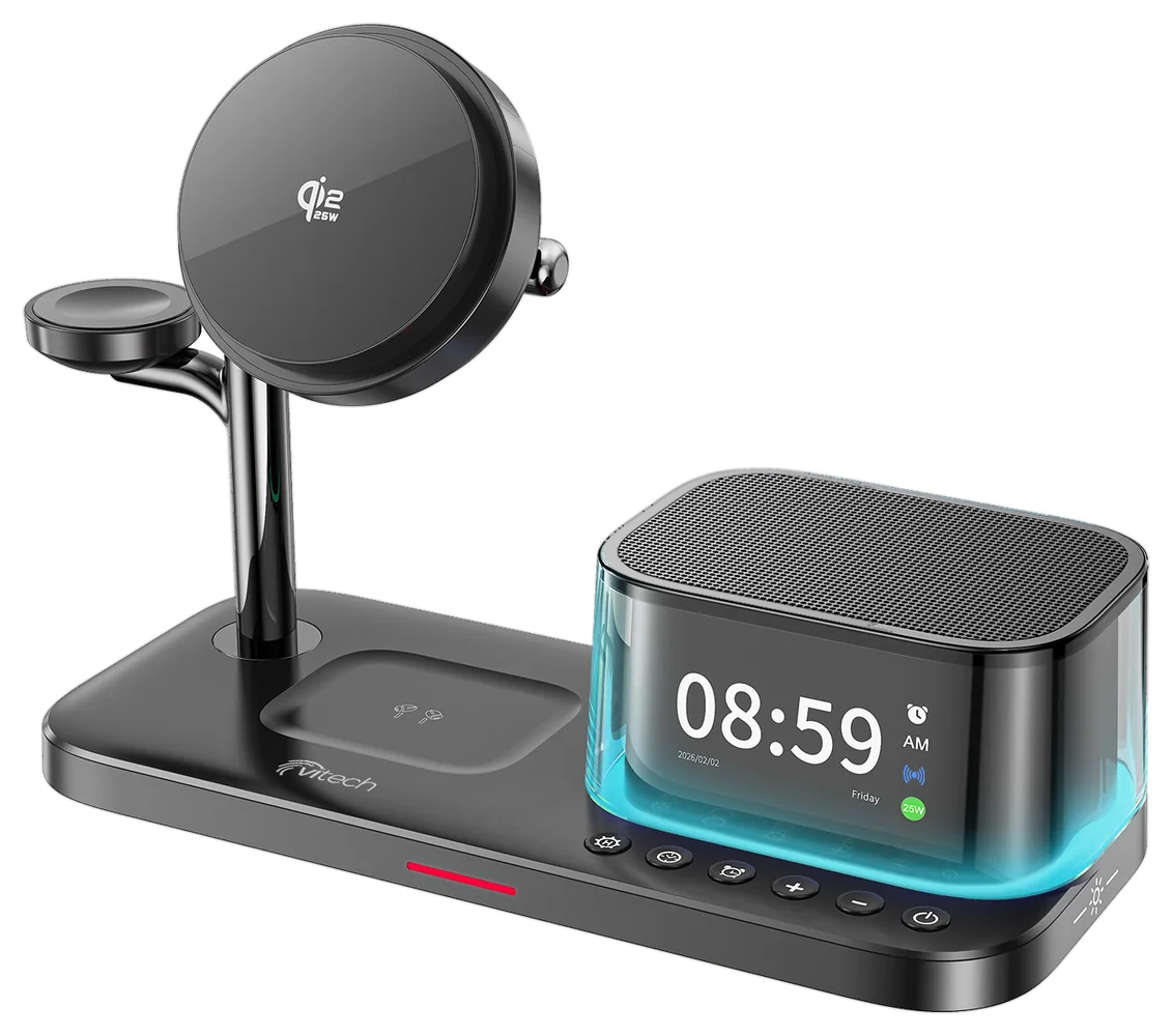 Vitech VT-C002 çok fonksiyonlu kablosuz şarj standı